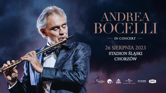 Andrea Bocelli zaśpiewa na Stadionie Śląskim w Chorzowie