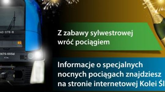 Będą specjalne pociągi na Sylwestra