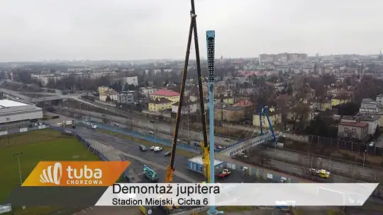 Demontaż "świeczki" na Cichej 6