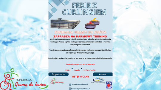 Ferie z Curlingiem - darmowa zabawa na chorzowskim lodowisku