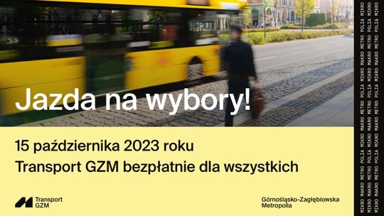 "Jazda na wybory!" - 15 października Transport GZM będzie bezpłatny. W Chorzowie uprawnionych do głosowania jest ponad 74 tys. osób