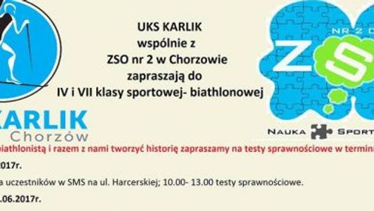 „Karlik”i ZSO nr 2 otwierają Szkołę Mistrzostwa Sportowego!