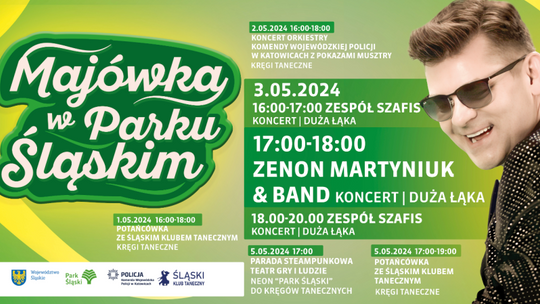 Majówka w Parku Śląskim: tańce, obchody Dnia Flagi i koncert Zenona Martyniuka! [PROGRAM]