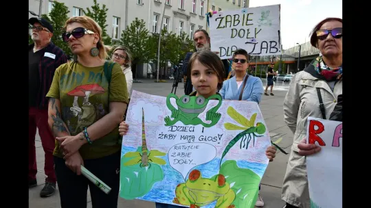 Manifestacja w ochronie Żabich Dołów