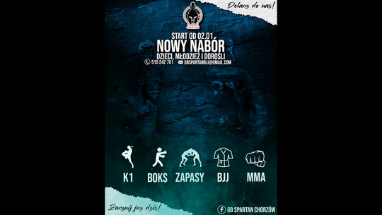 Nabór w GB Spartan Chorzów. Wkrocz w Nowy Rok na sportowo!