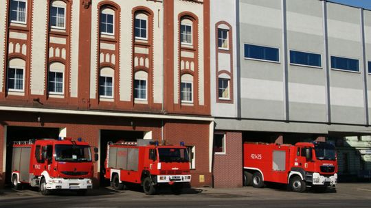 Pożar przy ul. 3 Maja w Chorzowie