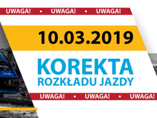 10 marca – korekta rozkładu jazdy