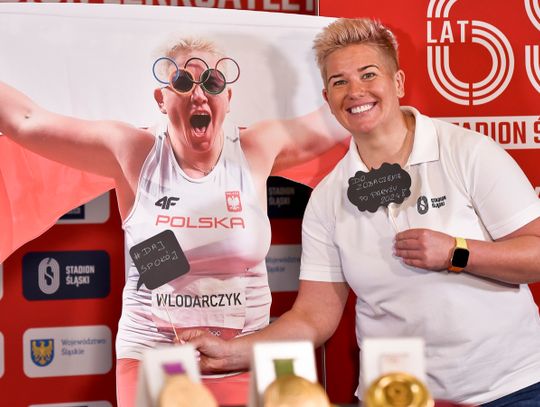 Anita Włodarczyk zaskoczyła zwiedzających Stadion Śląski