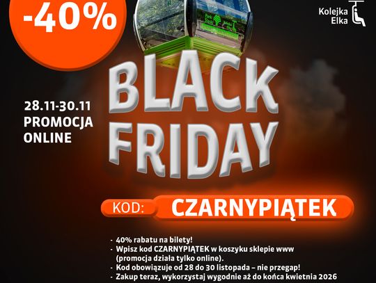 Black Friday na szczycie! Kolej Linowa Elka z największą promocją w roku – 40% taniej!