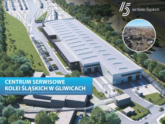 Centrum Serwisowe Kolei Śląskich powstanie w Gliwicach