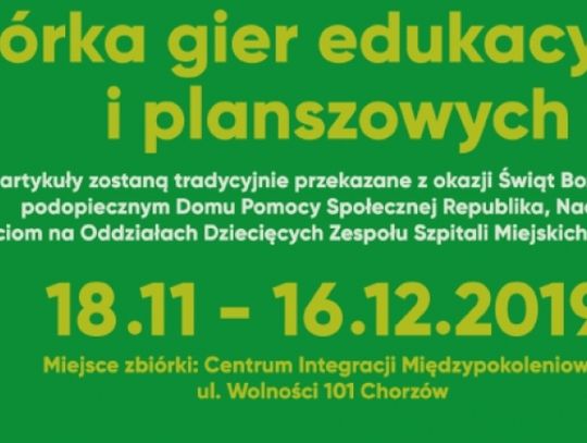 Charytatywna zbiórka gier planszowych
