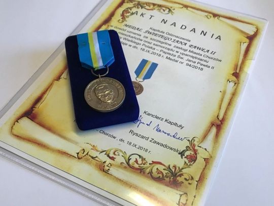 Chorzów nagrodzony medalem
