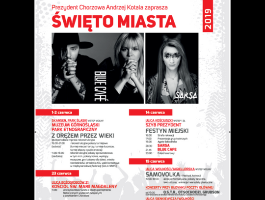 Chorzów świętuje z Sarsą i Blue Cafe