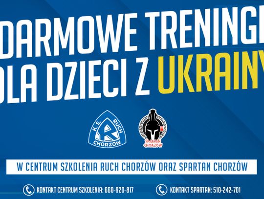 Darmowe treningi dla uchodźców z Ukrainy