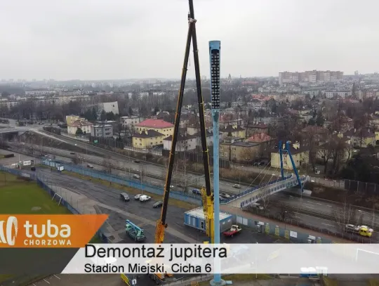 Demontaż "świeczki" na Cichej 6