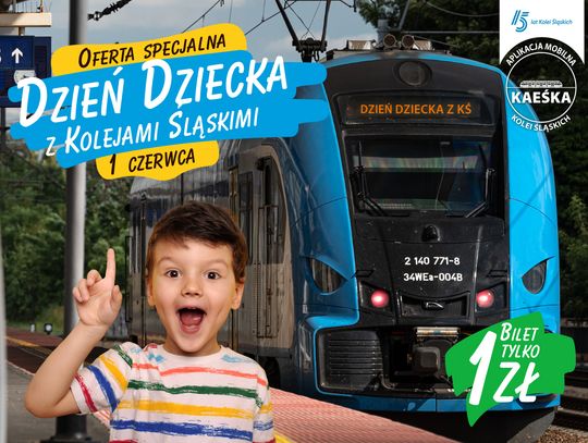 Dzień Dziecka z Kolejami Śląskimi za złotówkę