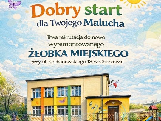 Filia chorzowskiego żłobka przy ul. Kochanowskiego zostanie wyremontowana. Zapisy już trwają