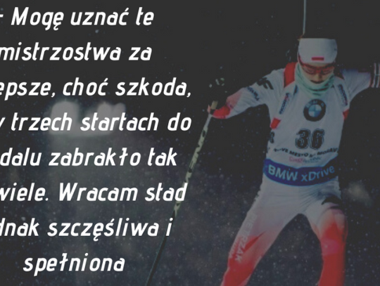 Hojnisz-Staręga: "Mogę uznać te mistrzostwa za najlepsze"