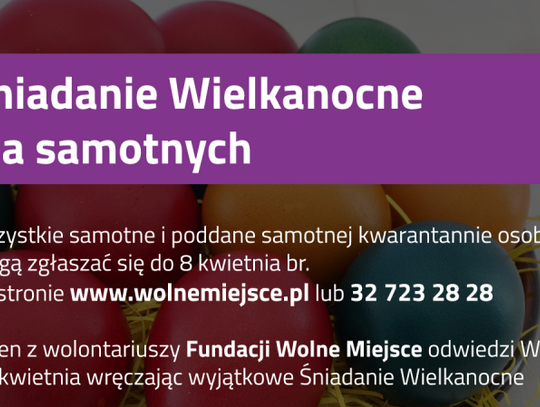 Inna forma Śniadania Wielkanocnego dla samotnych