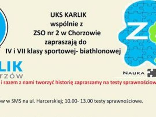 „Karlik”i ZSO nr 2 otwierają Szkołę Mistrzostwa Sportowego!