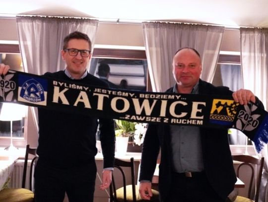 Kibic Rafał na obiedzie z prezesem