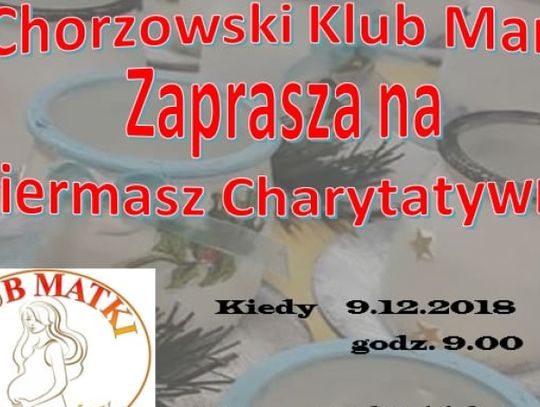 Kiermasz charytatywny Klubu Mam