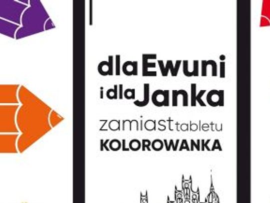 Kolorowanka zamiast laptopa