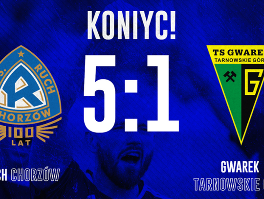 Kolyjny krok do awansu wykonany! – Ruch Chorzów – Gwarek Tarnowskie Góry 5-1 [RYLACJA]