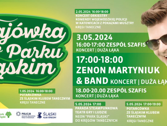 Majówka w Parku Śląskim: tańce, obchody Dnia Flagi i koncert Zenona Martyniuka! [PROGRAM]