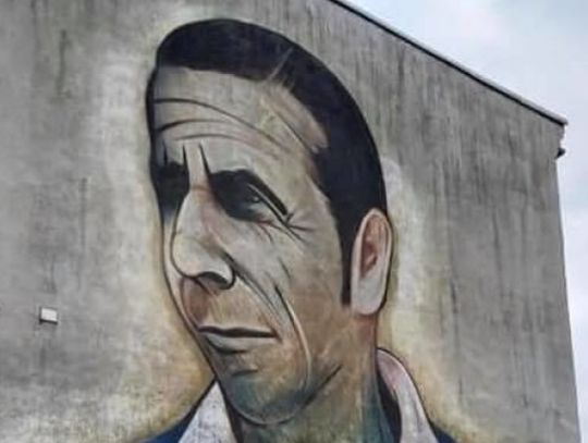 Mural z Gerardem Cieślikiem zdewastowany