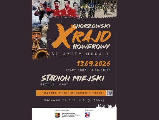 Nadchodzi 10. Chorzowski Rajd Rowerowy! Tym razem uczestnicy pojadą szlakiem miejskiego street artu
