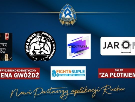 Nowi partnerzy aplikacji Ruchu Chorzów