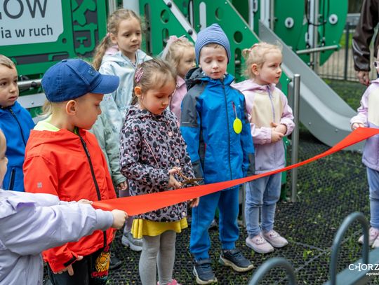 Nowoczesny plac zabaw otwarty w centrum Chorzowa. Inspirowany jest przemysłowym dziedzictwem miasta