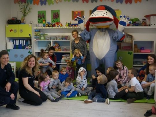 O bezpieczeństwie z policyjną maskotką