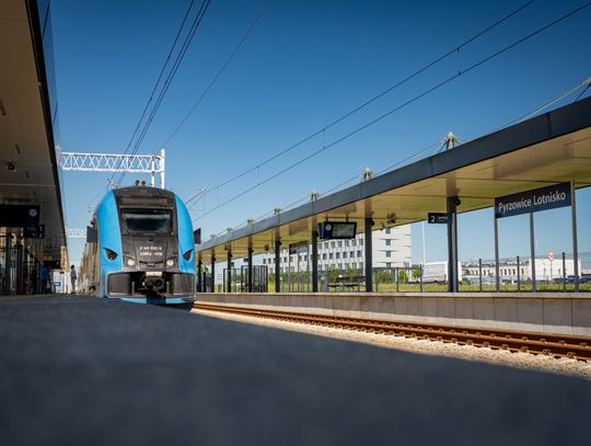 Od 2 lipca więcej pociągów Kolei Śląskich na lotnisko w Pyrzowicach