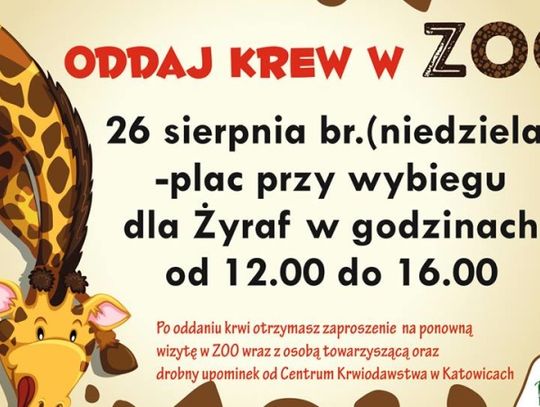 Oddaj krew w ZOO!