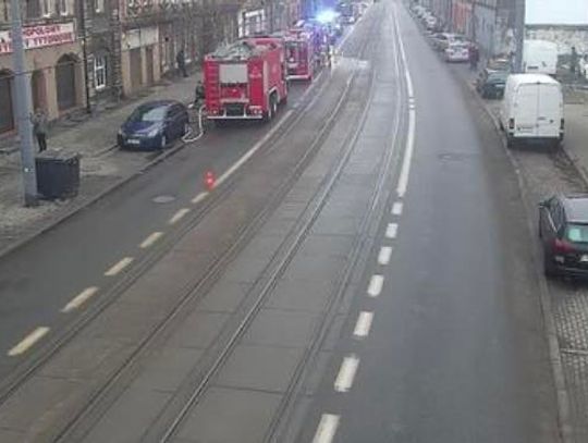 Ogień zajął mieszkanie w Chorzowie Batorym