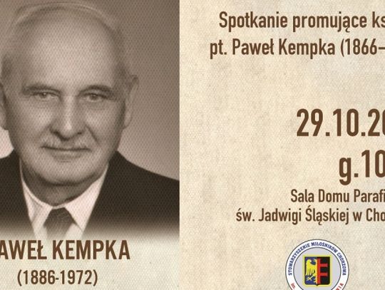 "Paweł Kempka (1866-1972)". Przed nami spotkanie promujące książkę