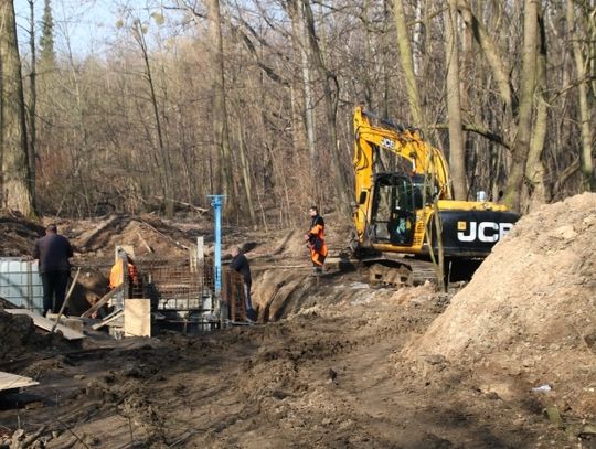 Polder przeciwpowodziowy rośnie w oczach 