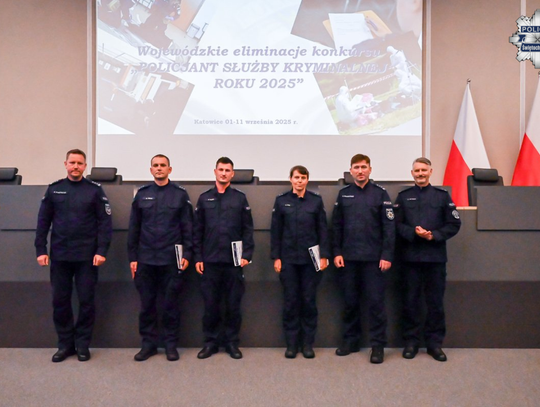 Policjanci ze Świętochłowic na podium! Wywalczyli czołowe miejsca w wojewódzkim konkursie