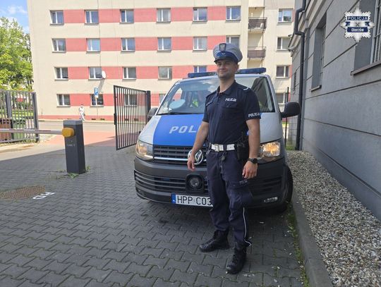 Pomógł choć był już po służbie. "Poczucie odpowiedzialności za bezpieczeństwo innych pozostaje"