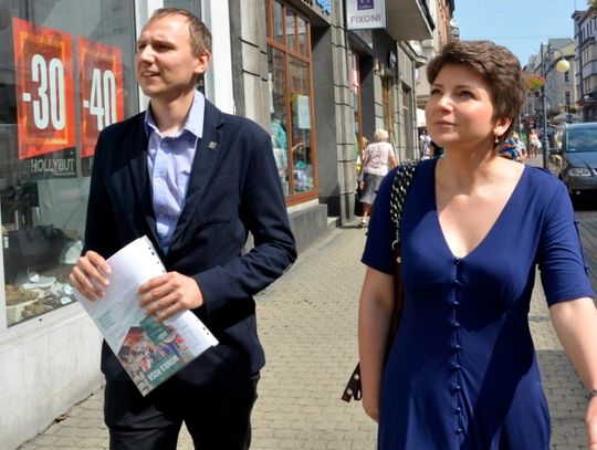 Posłanka i chorzowski radny z wizytą u przedsiębiorców