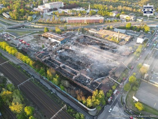Potężny pożar w Gliwicach. W akcji gaśniczej brali udział strażacy z Chorzowa