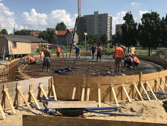 Powstaje wodny plac zabaw