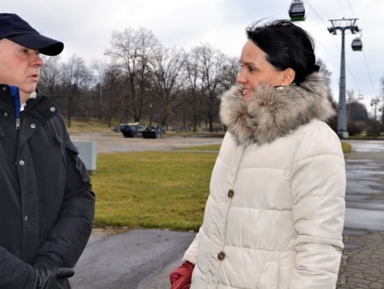 Prezes Parku sprawdza obiekty w terenie