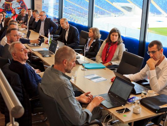 Przedstawiciele Europejskiej Federacji Lekkoatletycznej z wizytą na Stadionie Śląskim
