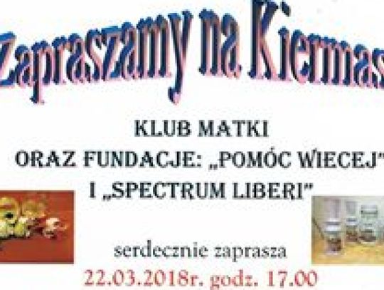 Przyjdź na kiermasz i pomóż Krzysiowi oraz Mirce