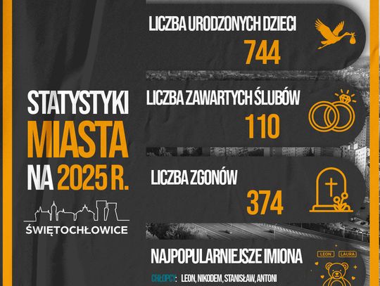 Rok 2025 w Świętochłowicach w liczbach. Podsumowanie demograficzne miasta
