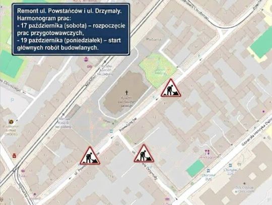 Rozpoczęły się prace związane z wymianą nawierzchni dwóch ulic w centrum miasta Chorzowa