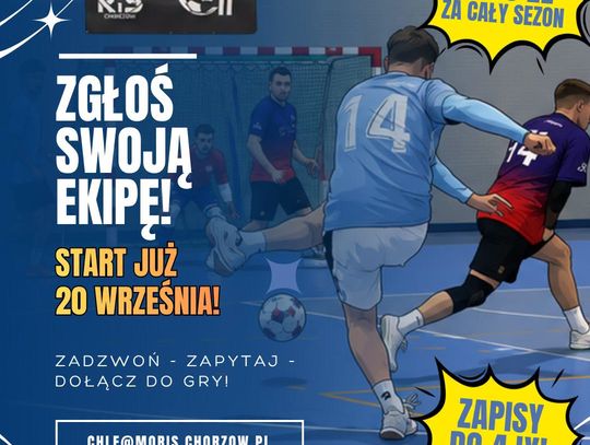 Ruszyły zapisy do kolejnej edycji Chorzowskiej Ligi Futsalu. To rozgrywki stworzone dla każdego!